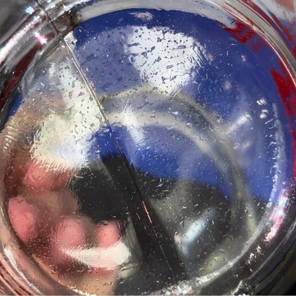 Anchor Hocking Vintage Glass Pitcher Fruit Tilted Ball Design Small Juice Orange - Picture 7 of 8